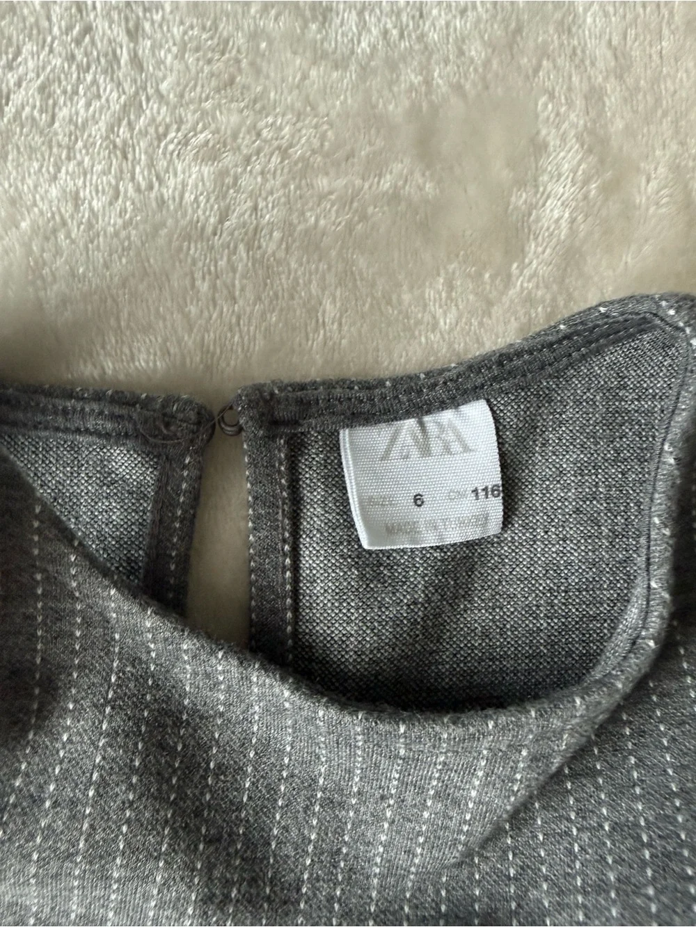 Zara Grey Pleated Formal Dress with Slim Black Belt